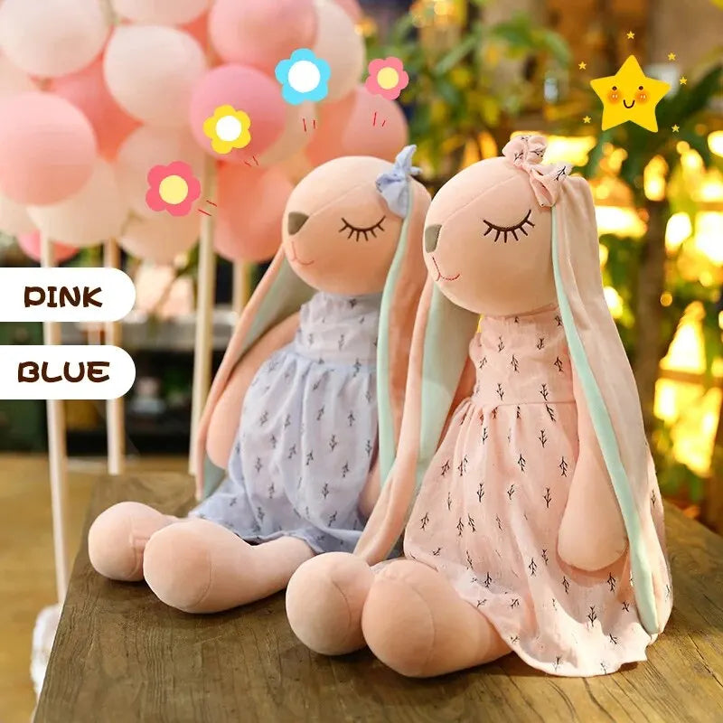 Creative New Rabbit Lnstagram Toy Pink Girl Heart Long Ear Peace Rabbit Plush Toy Doll Comfort Doll Throw Pillow Children's Gift