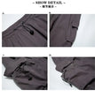 Y2K Parachute Black Pants Women Hippie Streetwear Oversize Pockets Cargo Trousers Harajuku Wide Leg Baggy Sweatpants