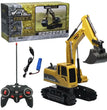 RC Excavator Dumper Car 2.4G Remote Control Engineering Vehicle Crawler Truck Bulldozer Toys for Boys Kids Christmas Gifts