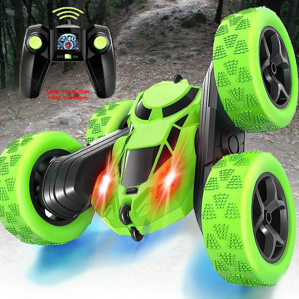 Rc Stunt Car Kids Double Sided Flip Remote Control Cars 2.4G High Speed 360° Rotation Drift Auto Toys Gifts for Boy Girl