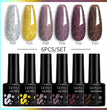 LILYCUTE 6Pcs/Set Gel Nail Polish Popular Colors In Autumn Semi Permanent Soak Off UV LED Nail Art Gels Nail Gel Polish