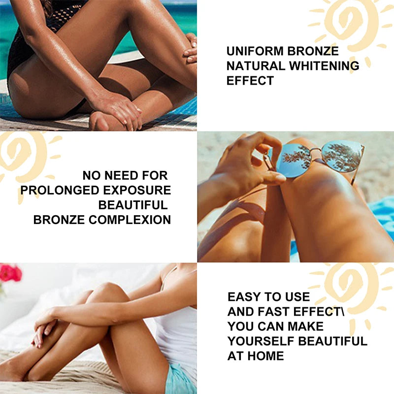 50/100ml Body Tanning Cream Bronze Skin Tanning Lotion Effective Sun Aid Take In Sunlight Moisturizing Cream Body Care Products