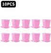 10PCS Gardening Mini Small Square Pot Flower Pot Succulent Pot Little Black Square Plastic Pot Seedling Tray Containe