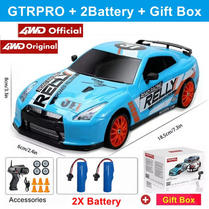 4WD RC Drift Car Remote Control GTRPRO AE86PRO Model 4x4 Racing RTR Radio Truck Vehicle Toy Gift for Boy Girl Children Kid Adult