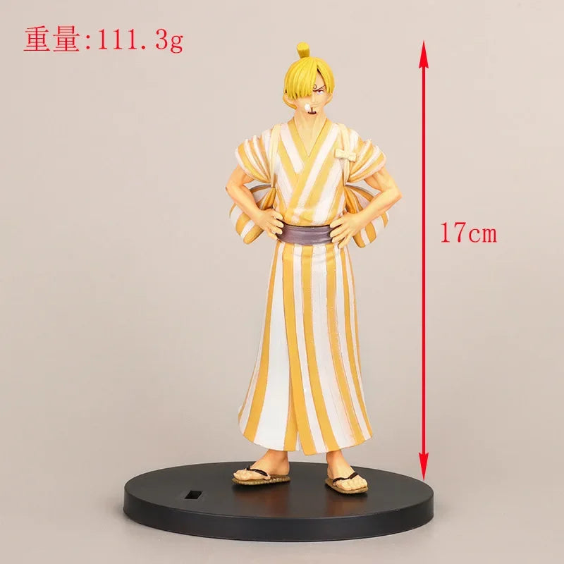 18cm One Piece Anime Figure Luffy Zoro Chopper Nami Action Figure Land of Wano Toys for Kids Gift Collectible Model