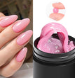 7ML Non Stick Hand Solid Extension Nail Gel Polish Pink Clear Nude Extension Gel Rhinestone Glue Gel For DIY Manicure Nail Art