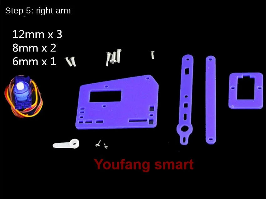 Robotic Arm Plank 4 DOF Robot Manipulator Claw SG90 MG90S Robot FOR UNO Board Programmable Toys Diy Kits Splicing Rudder Gifts