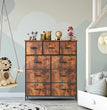 JHK Dresser For Bedroom With 9 Fabric Storage Drawer Wardrobe Tall Chest Organizer Closet Adult Kids Clothes Cabinet Furniture