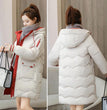 2023 New Women Long Down Cotton Jacket Korean Loose Cotton Coat Winter Thicken Warm Women Parkas Winter Female Hooded Coat