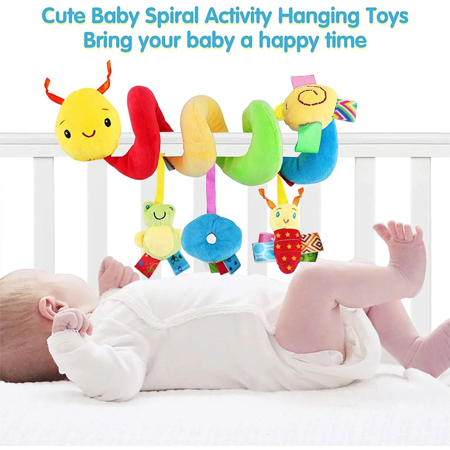 11pcs optional,baby crib bell rattle baby stroller hanging bell multifunctional pinch bright colours to attract baby's attention