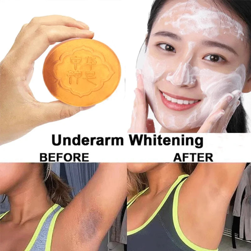 Armpit Underarm Knees Bleaching Body Brighten White Care Products Body Whitening Soap Deep Clean Skin Chicken Skin Removal Soap