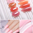 LILYCUTE 6PCS/SET 7ml Jelly Pink Nude Translucent Gel Nail Polish Set Semi Permanent Soak Off Nail Art Manicure Gel Set