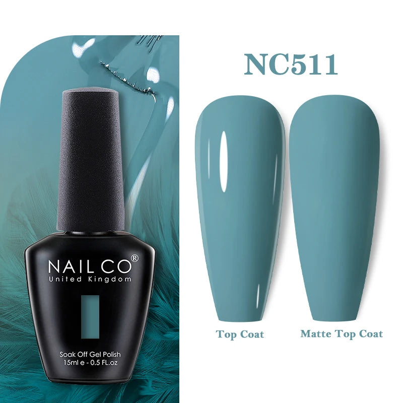 NAILCO 15ml Nail Gel Polish Vernis Semi Permanent UV Varnish Nails Art Manicure Design TOP BASE Hybrid Nail Supplies Nail Glue