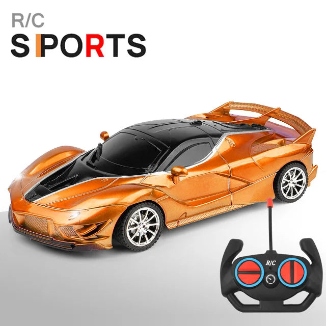 1/18 RC Car LED Light 2.4G Radio Remote Control Sports Cars For Children Racing High Speed Drive Vehicle Drift Boys Girls Toys