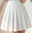 2024 White Women Pleated Skirts Summer High Waist Zipper Girls Dancing JK Mini Skirts Black Fashion Student A Line Faldas