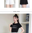 Women Shorts Spring Summer Casual High Waist A-line Shorts Loose Wide Leg Chiffon Shorts Chic Lady Black White Suit Shorts