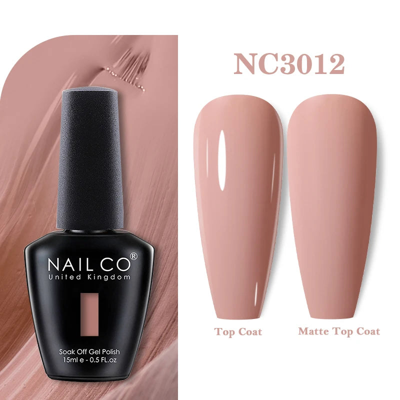 NAILCO 15ml Nail Gel Polish Vernis Semi Permanent UV Varnish Nails Art Manicure Design TOP BASE Hybrid Nail Supplies Nail Glue