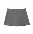 ASDS Fashion Women's High Waist Shorts Skirts Pleated Skirt Shorts Women Striped Bermuda Shorts Woman Casual Mini Shorts