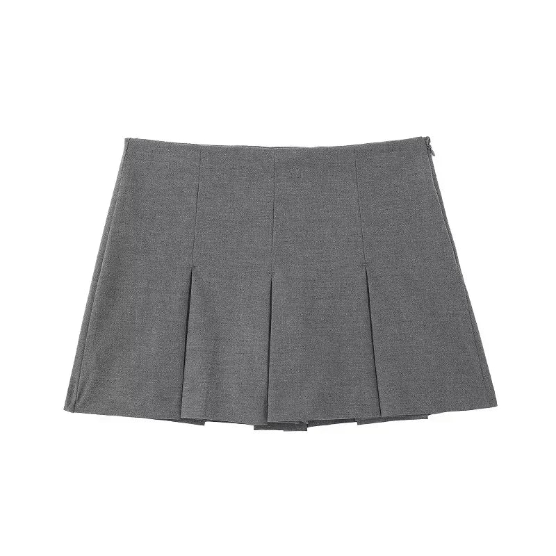 ASDS Fashion Women's High Waist Shorts Skirts Pleated Skirt Shorts Women Striped Bermuda Shorts Woman Casual Mini Shorts