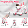 Intelligent Stunt Remote Control Robot Dog Toy, Programmable Robotic Puppy,Smart Interactive,Singing Dancing Following, Kid Gift