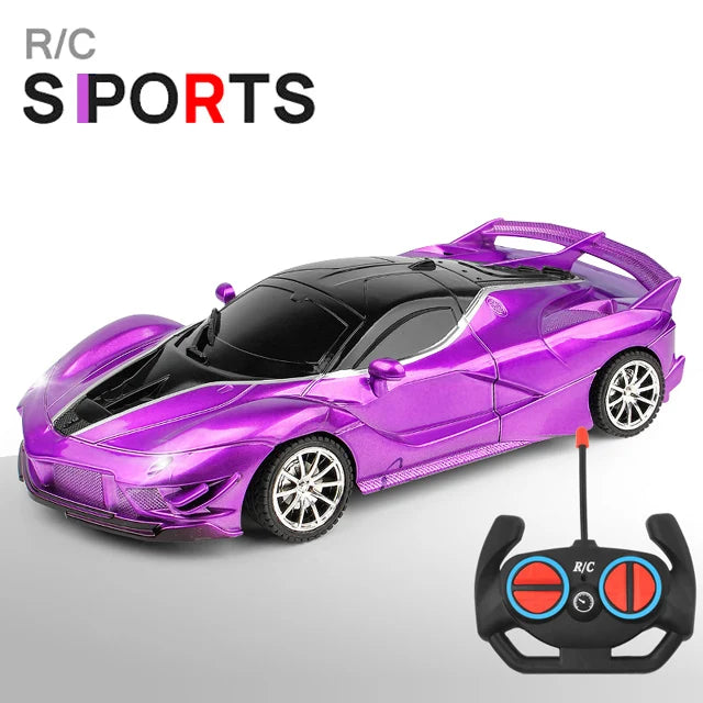 1/18 RC Car LED Light 2.4G Radio Remote Control Sports Cars For Children Racing High Speed Drive Vehicle Drift Boys Girls Toys