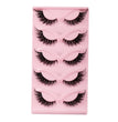 5 Pairs Cat Eye Lashes Faux Mink Eyelashes Natural long Manga Lashes Winged End Eye Elongated Eyelashes Fake Lashes Makeup