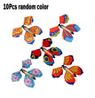 1-10Pcs Magic Wind Up Flying Butterfly in The Book Rubber Band Powered Magic Fairy Flying Toy Great Surpris Gift Party Favor