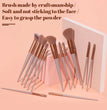 13 PCS Makeup Brushes Set Eye Shadow Foundation Women Cosmetic Brush Eyeshadow Blush Beauty Soft Make Up Tools Bag