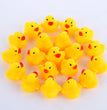 20-300pcs Baby Bath Toys Swimming Pool Bathing Ducks Water Game Float Squeaky Sound Rubber Ducks Toys for Children Gifts