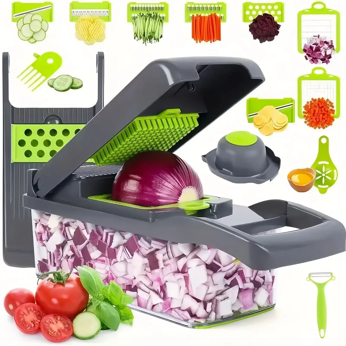 Multifunctional Vegetable Chopper Handle Food Grate Food Chopper Vegetable Slicer Dicer Cut 14/16 in 1 Kitchen Items Cocina