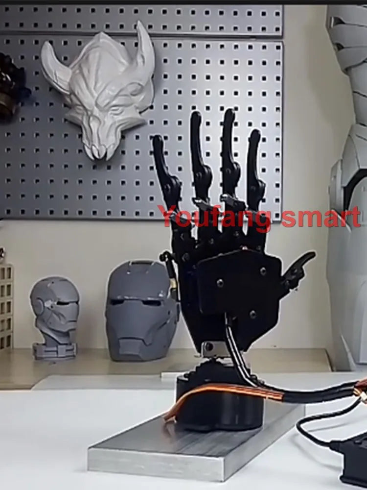 6 Dof Robotic Arm with 5 Dof Bionic Robot Hand Finger Claw for Arduino For Raspberry Pi 5 Kit Programmable Manipulator Project