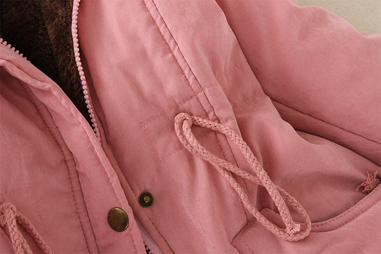 2023 New Autumn Winter Women Cotton Jacket Padded Casual Slim Coat Emboridery Hooded Parkas Wadded Warm Overcoat Fashion Parkas