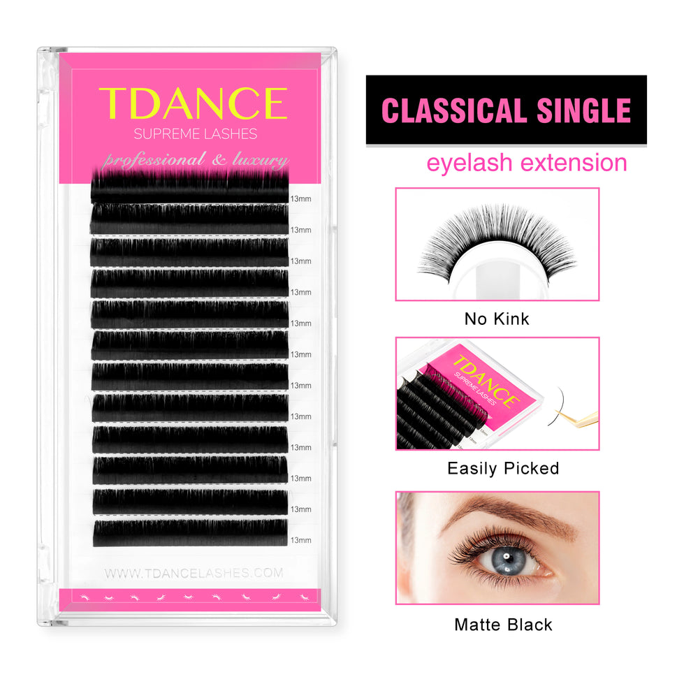 TDANCE Faux mink individual eyelash lashes maquiagem cilios for professionals soft mink eyelash extension