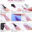 Nail Gel Kit Acrylic Nails Set With UV LED Lamp Dryer Nail Drill Color Gel Polish Kit Soak Off Manicure Tools Set