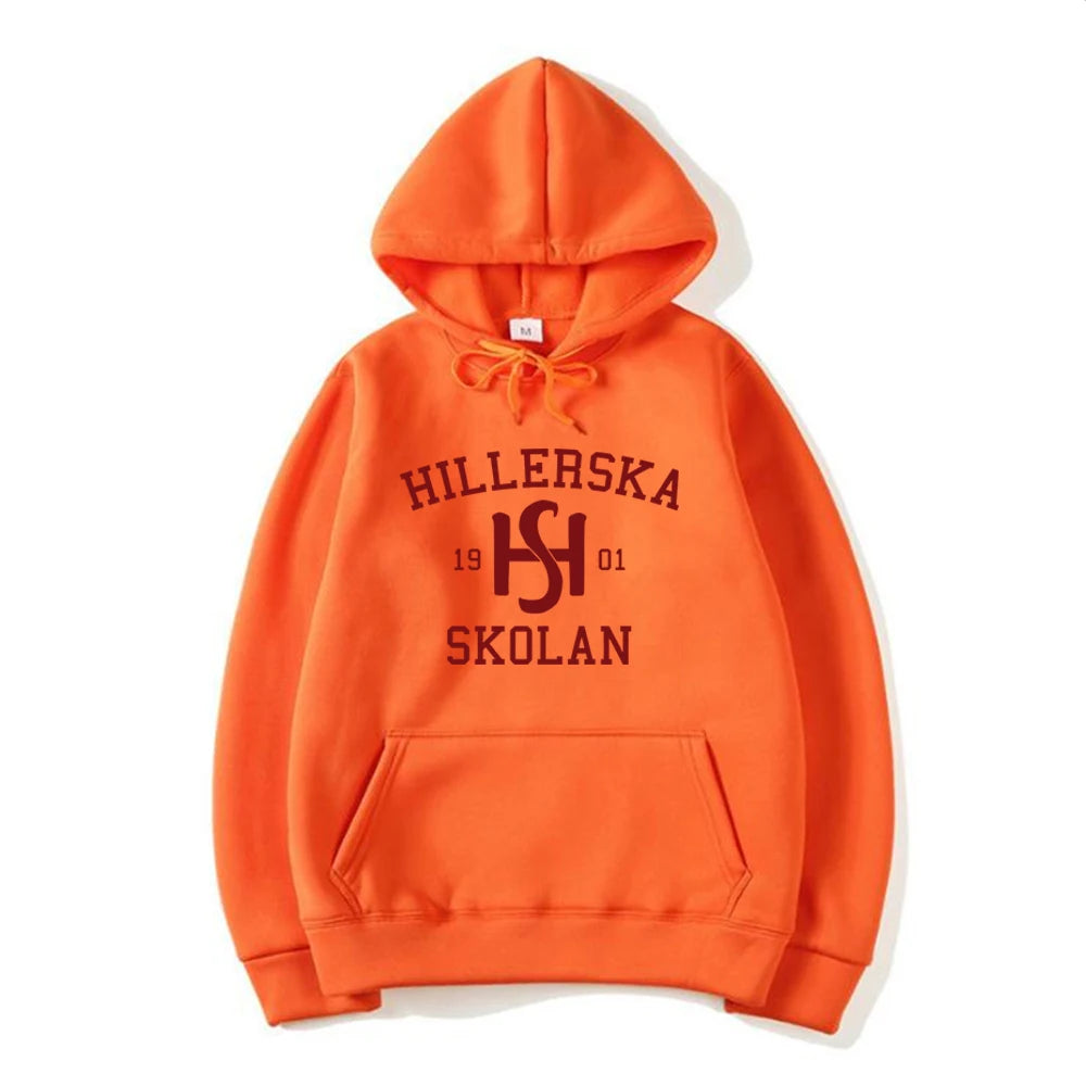 Young Royals Hillerska Skolan Hoodie Hillerska Skolan Unisex Hooded Sweatshirt Graphic Hoodies Long Sleeve Pullover Tv Show Tops