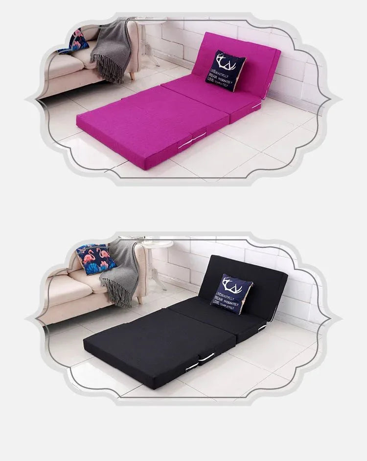 Foldable Sponge Mattresses Office Lunch Break Single Bed Furniture Simple Mat Tatami Yoga Pad Memory Foam Folding Mattress