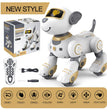 Intelligent Stunt Remote Control Robot Dog Toy, Programmable Robotic Puppy,Smart Interactive,Singing Dancing Following, Kid Gift