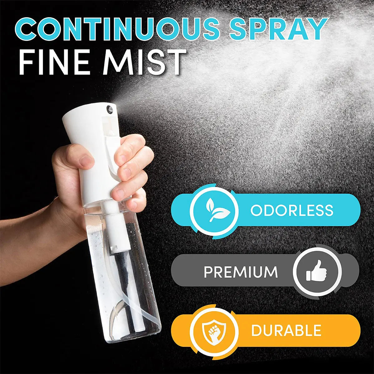 500/300/200ml Hair Spray Bottle Refillable Bottles Continuous Mist Watering Can Automatic Salon Barber Water Sprayer Hair Tools