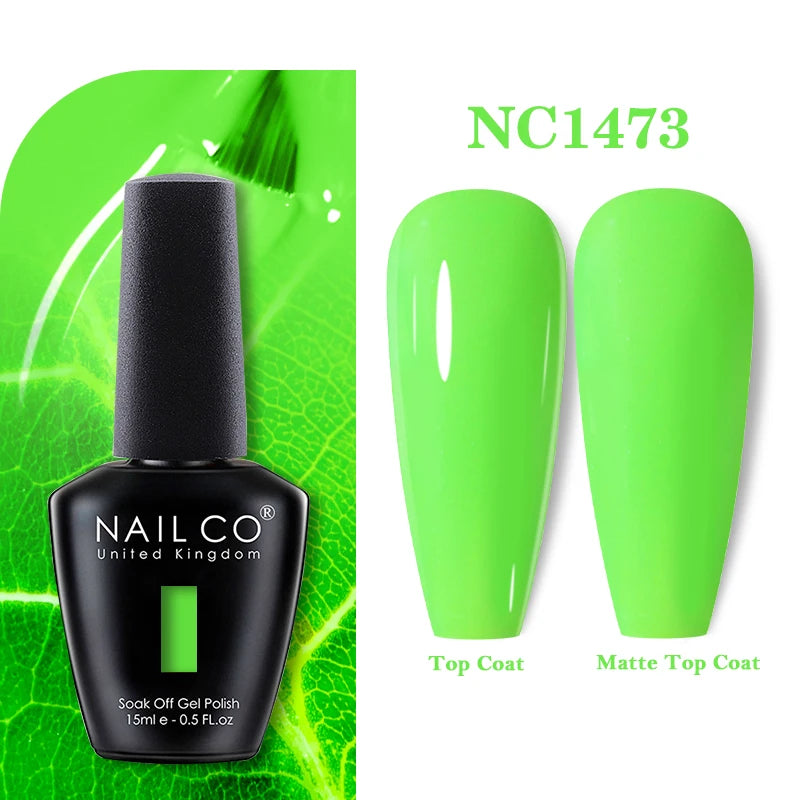 NAILCO 15ml Nail Gel Polish Vernis Semi Permanent UV Varnish Nails Art Manicure Design TOP BASE Hybrid Nail Supplies Nail Glue