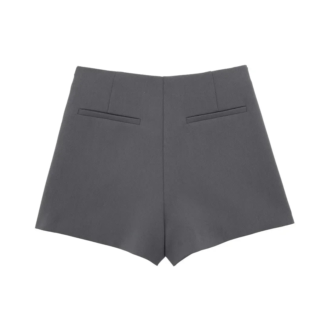 ASDS  Asymmetrical Skirt Pants Women's Shorts Mini  Hight Waist Zipper Woman Fashion Skirt Pants