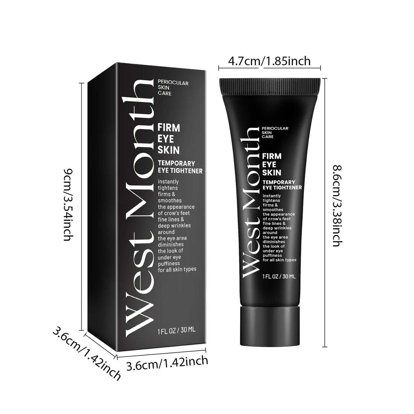 30ml West & Month Eye Firming Lift Cream Fading Wrinkle Wrinkle Firming Moisturizing Skin Hydrating Anti-Wrinkle Eye Cream