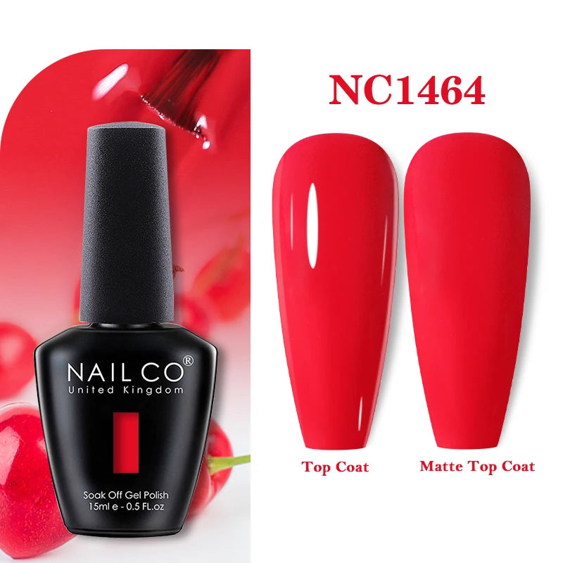 NAILCO 15ml Nail Gel Polish Vernis Semi Permanent UV Varnish Nails Art Manicure Design TOP BASE Hybrid Nail Supplies Nail Glue