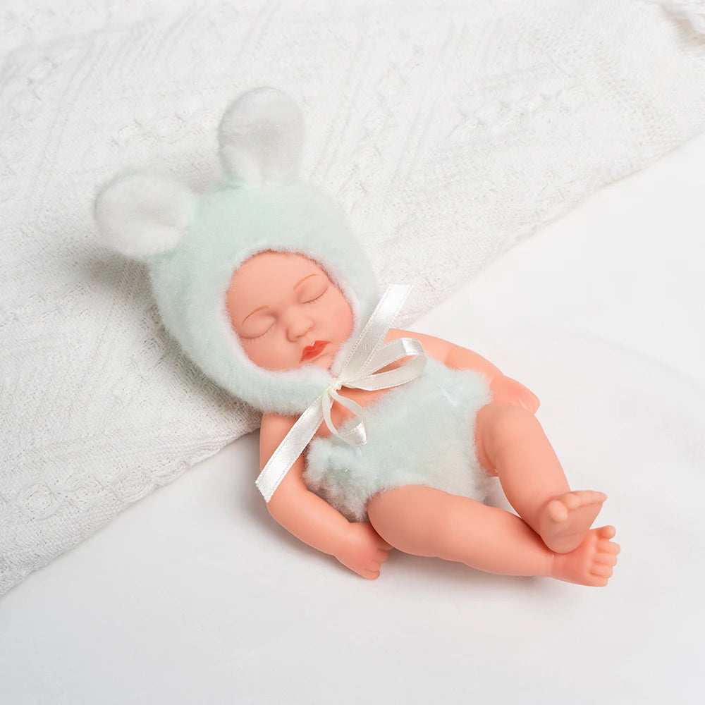 New Silicone Reborn Dolls 20cm Baby Reborn Toys Waterproof Vinyl Bebe Doll Cute Mini Reborn Baby Doll For Girls Birthday Gift