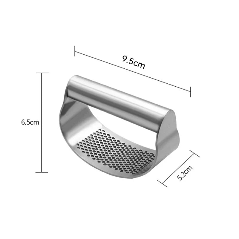 2024 New Manual Stainless Steel Garlic Mincer Garlic Crusher Press For Fruit Vegetable Kitchen Gadget Manual Food Processors