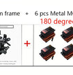 360 Degrees 6 DOF Robot Metal Alloy Mechanical Arm Claw Kit MG996R for Arduino Robotics Kit Educational Ps2 Programmable Toys