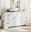 7 Drawers Dresser Wooden Storage Dressers Chests of Drawers for Bedroom Home