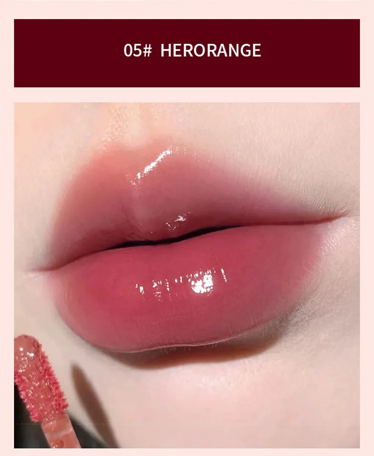 Moisturizing Plump Lips Mirror Effect Lip Color Non Greasy Texture Liquid Lip Pigment Not Easy To Stick Lightly Lip Glaze