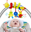 Spiral Stroller Toys Newborn Plush Hanging Baby Soft Rattle Sensory Toys Crib Mobile Bassinet for Babies Boys Girls Ideal Gifts