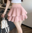 Mini Skirt Cute Sexy Balletcore Elastic High Waist Ball Gown Ruffle Patchwork Lolita Skirt Short Korean Sweet Y2K Women Clothing