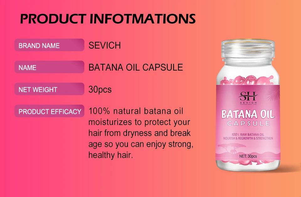 Hair Growth Set Batana Oil Fast Hair Growing Spray Anti Hair Loss Shampoo Scalp Repair Treatment Capsule Oil For Men Women 6pcs